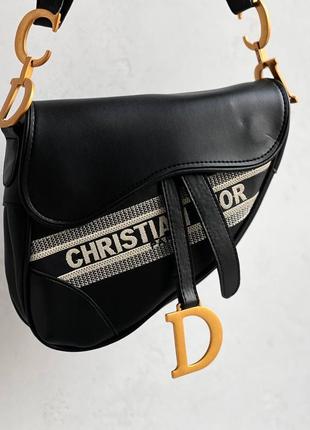 Сумка dior saddle black