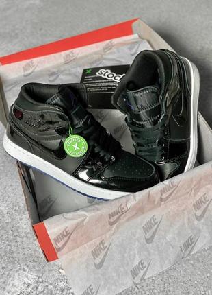 Кросівки nike air jordan 1 mid black