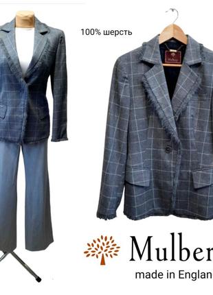 Mulberry пиджак в клетку 100 % шерсть (оригинал)1 фото