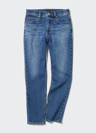 Вузькі прямі джинси стрейч uniqlo