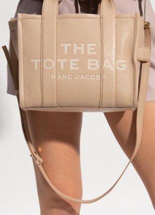 Marc jacobs the leather mini tote bag, twine, оригинал