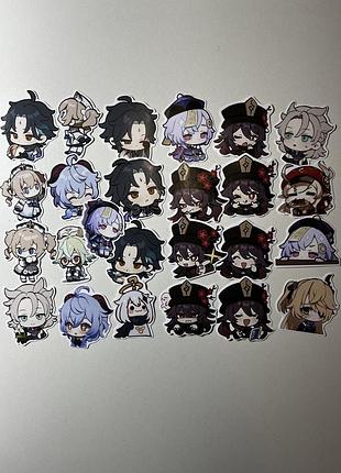 Наліпки, стікери, геншин імпакт, наліпки з геншин імпакт