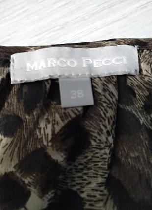 Блузка блуза шифоновая marco pecci леопардовый принт4 фото