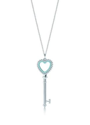 Серебряное ожерелье heart tag pendant tiffany co2 фото