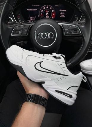 Мужские кроссовки nike air max monarch iv all white black🔝