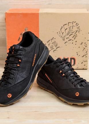 Чоловічі шкіряні кросівки merrell black