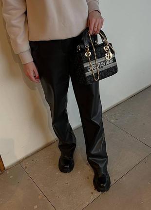 Женская сумка christian dior d-lite black стерео6 фото