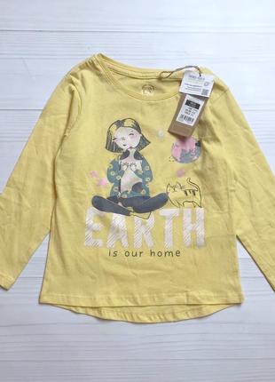 Милый яркий реглан девочке 92-98 см cool club желтый реглан