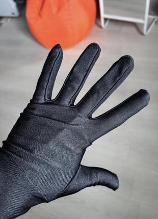 Длинные черные,красные,шампань,белые перчатки атлас,атласные