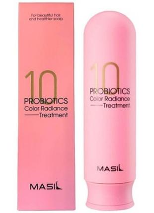 Бальзам для волосся з пробіотиками для захисту кольору masil 10 probiotics color radiance treatment2 фото