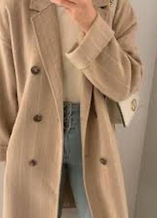 Zara шерстяное пальто пальто бавовна4 фото