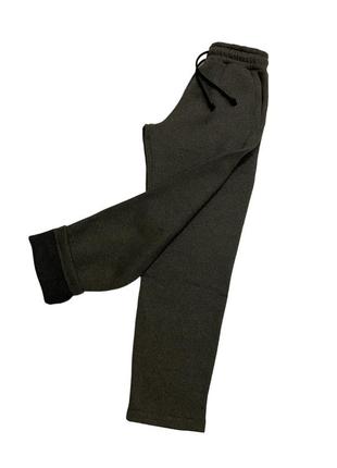 Сірі чоловічі спортивні штани на флісі батал туреччина 2xl-5xl