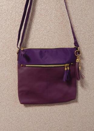 Фіолетова жіноча сумка вікторія