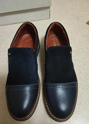 Туфли jordan школьные ортопедические из натуральной кожи р.35