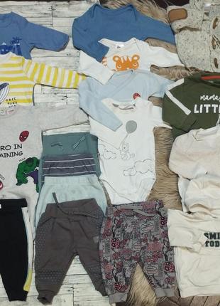 Пакет фирменных вещей /лот одежды для мальчика 3-6 мес.1 фото