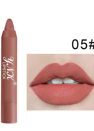 Акція!!! матова водостійка помада - олівець для губ waterproof matte misty lipstick lasting crayon тон 05