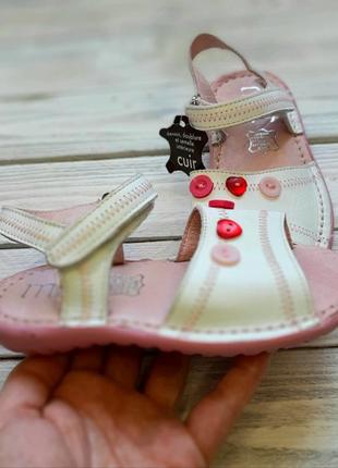 Фирменные кожаные сандали для девочки miss бразилия оригинал