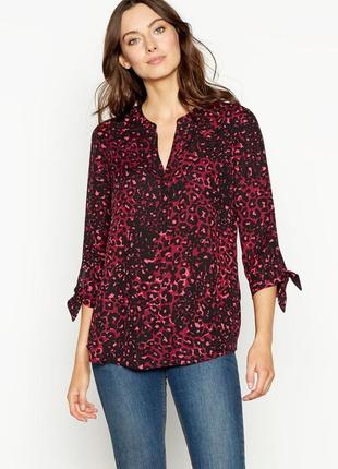 Блуза леопардовый принт debenhams 12--46-48 размер.