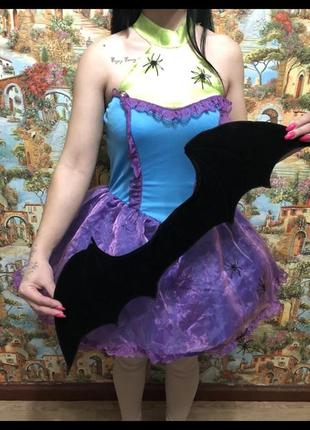 Карнавальное платье костюм летучая мышь 🦇 хеллоуин паук