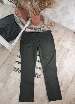 Брендові котонові брюки чіноси хакі кольору ●steel&jelly♡