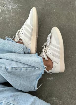 Кросівки adidas samba “light beige” premium