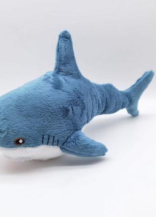 Мягкая игрушка акула плюшевая подушка, 30 см