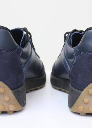 Синие кроссовки подошва с шипами кожаные с нубук вставки мужская обувь rosso avangard dolga bolt blu4 фото