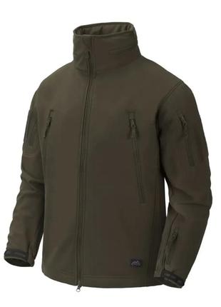 Куртка softshell  helikon-tex gunfighter sharkskin taiga green