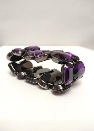Браслет фиолетовый бижутерия
