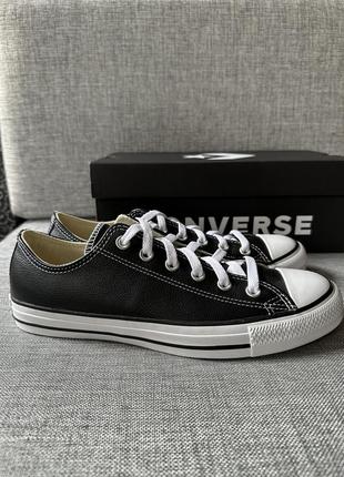 Кожаные кеды converse chuck taylor all star, 41 размер