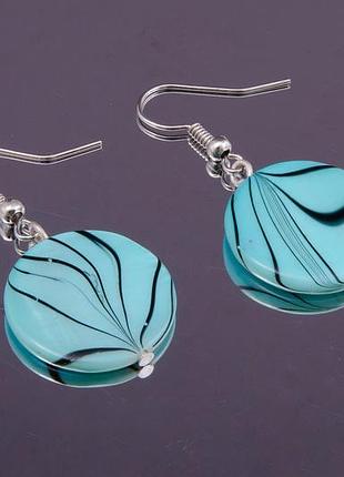 Серьги из натурального перламутра