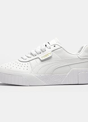 Кросівки пума білі puma cali white