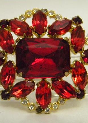 Брошь чешская бижутерия чехословакия яблонекс №48