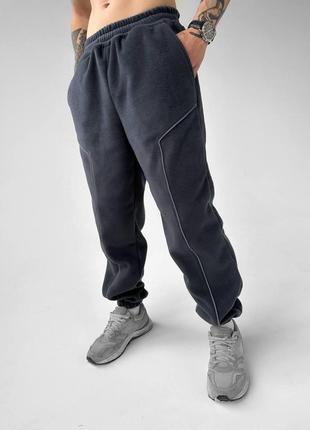 Чоловічі спортивні штани графіт рефлектив зимові осінні (b)2 фото