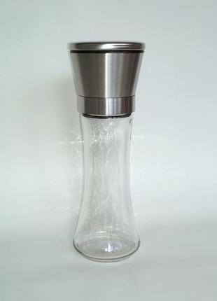 Перцемолка stenson зі скляною колбою 200мл / млин для спецій