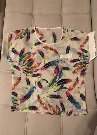 Блузка футболка оверсайз