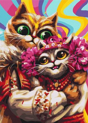 Премиум картины по номерам "февральские котики ©марианна пащук" раскраски по цифрам. 40*50 см.украина