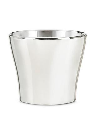 Кашпо для квітів scheurich mirror silver кераміка 17 дзеркальне