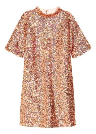 Вечернее бронзовое платье мини с открытой спинкой h&amp;m4 фото