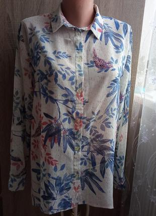 Женская одежда/ рубашка блузка туника оверсайз 🩵 48/50/52/54 размер1 фото