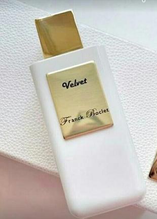 Velvet franck boclet 5 ml eau de parfum