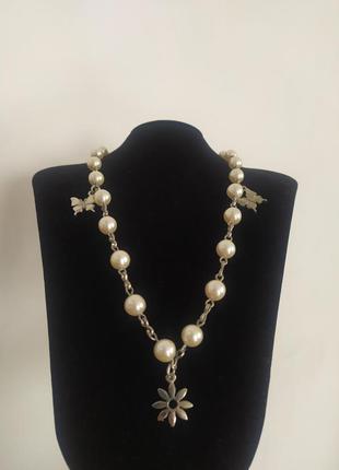 Винтажное ожерелье с жемчугом, винтажная бижутерия из америкы