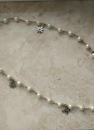 Винтажное ожерелье с жемчугом, винтажная бижутерия из америкы2 фото