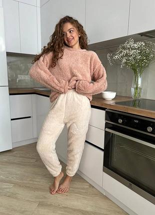 Do2507/2 махрова піжама тепла штани кофта