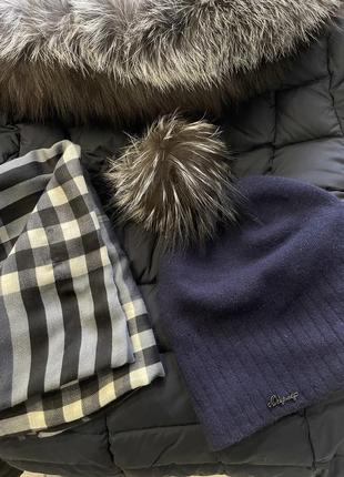 Зимний плащ + шапка и шарф4 фото