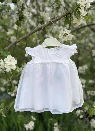Ніжна сукня для хрещення, фотосесії новонародженого1 фото