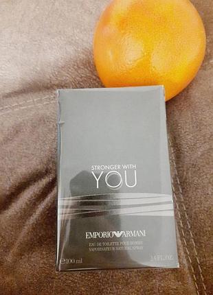 Armani emporio stronger with you   100мл мужской парфюмированный парфюмированный вода духи оригинал армани визю ю армпны выз ю 100мл