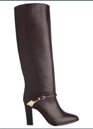 Брендовые кожаные сапоги