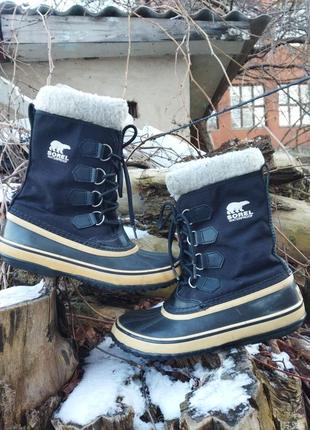 26 см - сноубутсы зимние сапоги тёплые sorel снегоходы ботинки