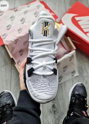 🏀nike kyrie 7 gs rings white metallic gold🏀 кроссовки мужские найк высокие, кроссовки мужское высокие баскетбольное найк6 фото